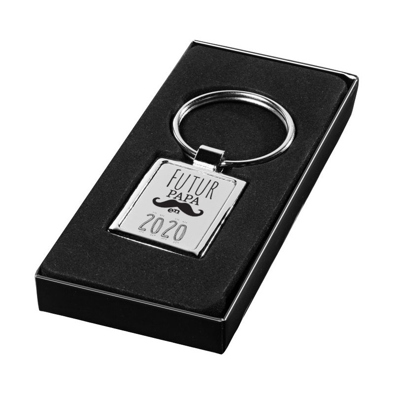 porte clé personnalisé rectangulaire "Futur papa"